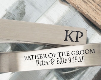 Wedding Gifts Groomsman Gifts and Personalized Garden Gnome Tie Clip Gift For Him Wood