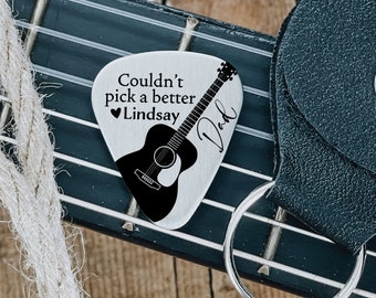 Couldn't Pick A Better Dad Father Day Guitar Pick Dad Guitar Pick Father Day Pick Personalized Father's Day Gift Dad Guitar Pick Dad Gift