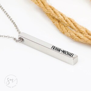 Camille Jane Necklace Personalized Kids Name Necklace Kids Names Necklace Mom Personalized Mom Necklace Kids Names Mothers Day Jewelry Cube image 4