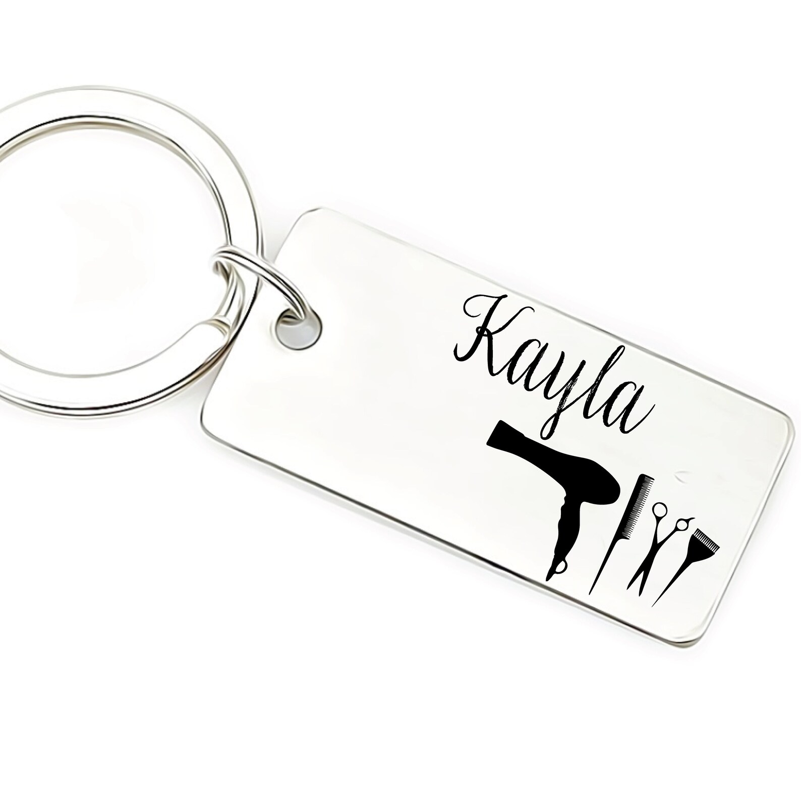 Personalized Hairdresser Gift Hair Stylist Keychain Hair Etsy