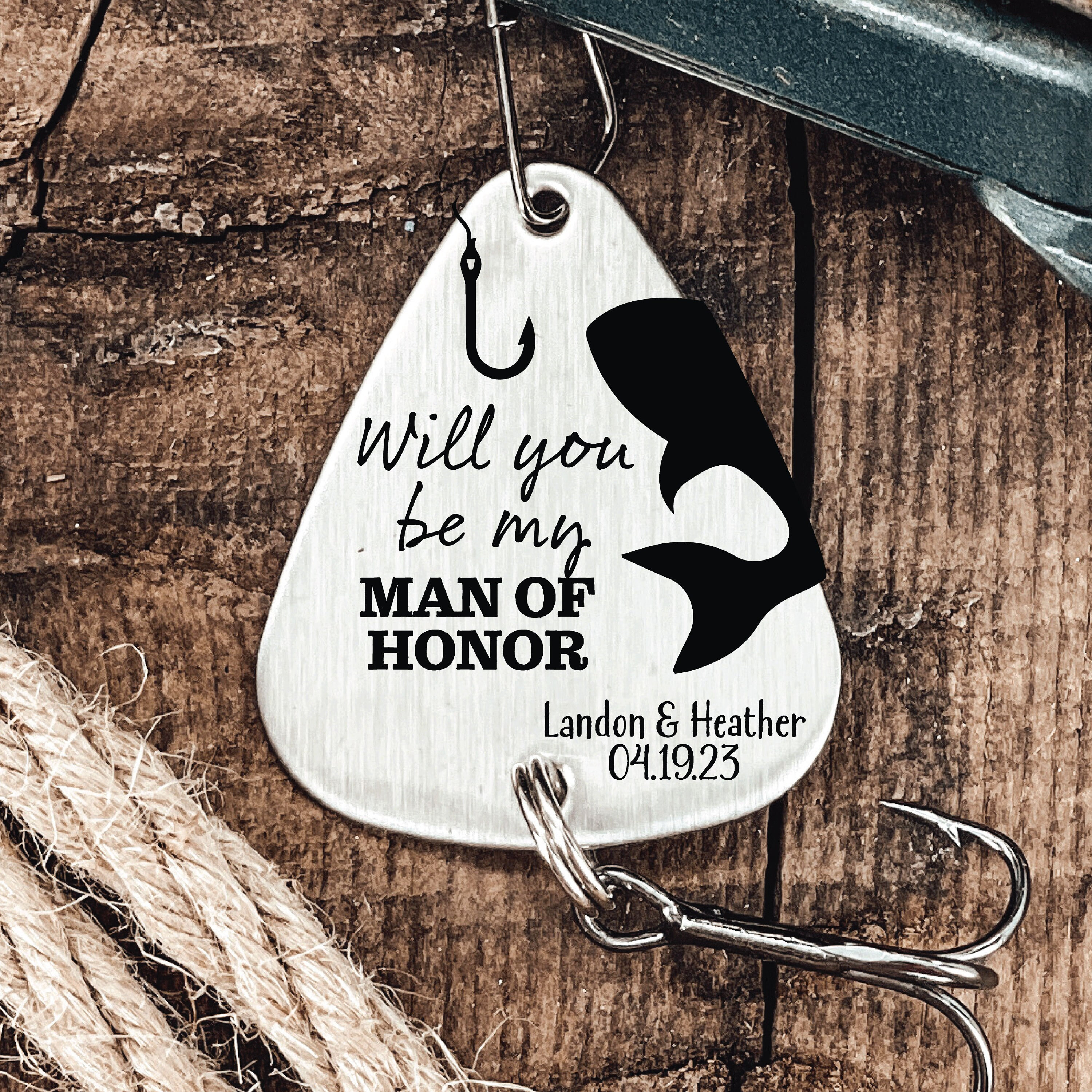 Groomsman Gift Idea Personalized Best Man Proposal Will You Be