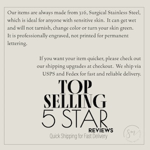 May include: A white background with black text that reads "Top Selling 5 Star Reviews" and "Quick Shipping for Fast Delivery". The text is in a bold, sans-serif font. There is a small logo in the bottom right corner that reads "Sierena Metal Design".