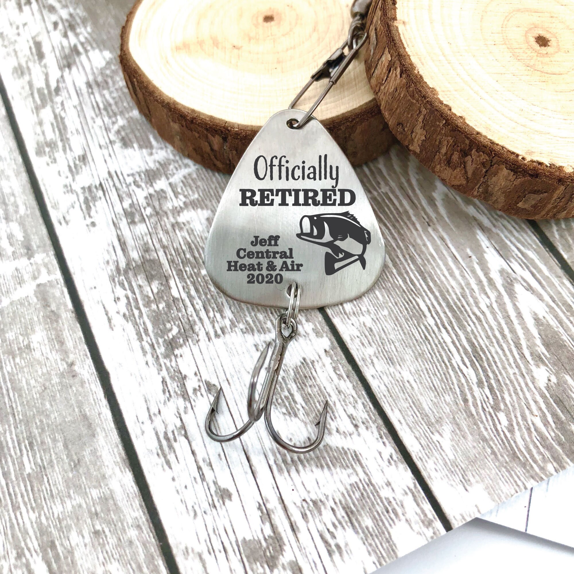 Retirement Gift Officially Retired Fishing Lure Personalized Etsy