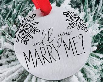 Will You Marry Me Ornament | Marry Me Ornament | Proposal Ornament | Proposal Ideas | Christmas Proposal Ornament | Proposal Idea Marry Me