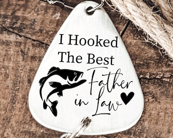 Father of the Groom Gift | I Hooked the Best Father In-law Fishing Lure | Father in Law Gift | Father in Law Wedding Gift from Bride