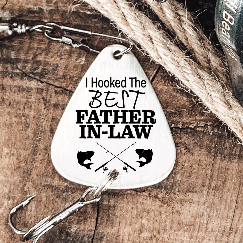 I Hooked the Best Father In-law Fishing Lure - Father of the Groom Gift Wedding Fishing Lure Father In-law Gift Father In Law Gift