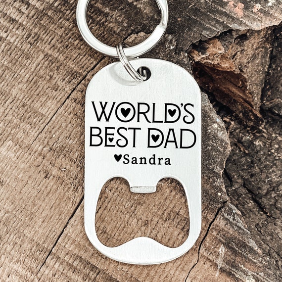 Apribottiglie In Legno Personalizzato Con Scritta Per Papà - Ti Voglio Bene Oggi, Domani E Per Sempre