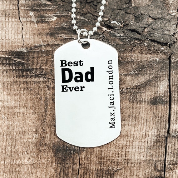 Best dad best sale necklace