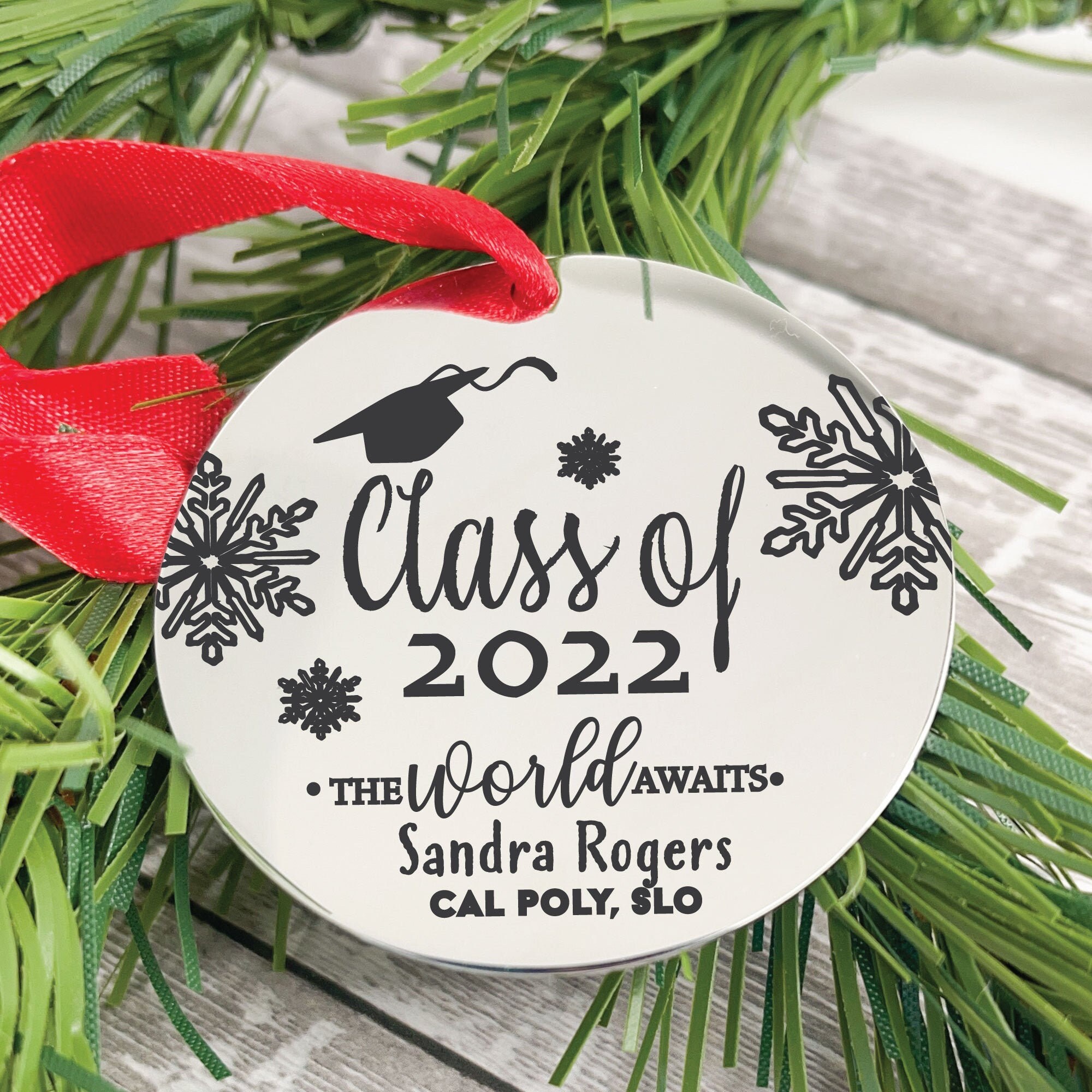Class Of 2022 Ornament Personalized Graduation Christmas | Etsy