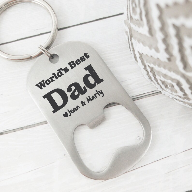 Personalized Dad Gift Bottle Opener Keychain Dad Gift Idea Dad Bottle Opener For dad Gift Idea Dad Christmas Gift Idea for Dad Birthday Gift
