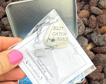 Fishing Lure Gift Best Catch Ever Fishing Lure Boyfriend Gift Anniversary Gift Men's Gift Birthday Gift You Hooked My Heart