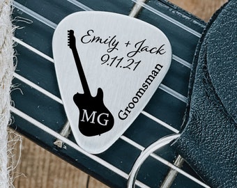 Personalized Groomsman Guitar Pick Gift Personalized Wedding Party Gift For Brother Of The Bride Guitar Pick Gift Groomsmen Friend