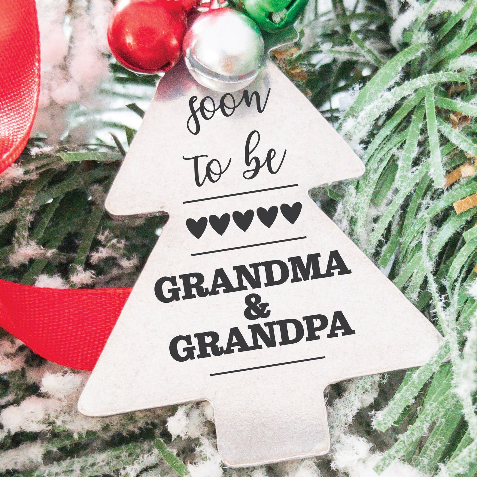 Soon To Be Grandma And Grandpa Ornament Grandparents Christmas Etsy