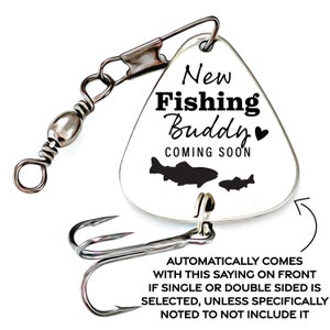 Pregnancy Announcement to Husband New Fishing Buddy Coming Soon Fishing Lure Pregnancy Announcement New Fishing Buddy Announcement to Dad image 10
