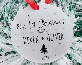 Tenth Anniversary Ornament Christmas Personalized 2023 Christmas Tree Ornament Christmas 10 Years Together Our Tenth Together Ornament 2023