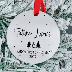 Baby's First Christmas Ornament Personalized 2023 New Baby Christmas Ornament Christmas Tree Ornament New Baby Gift 1st Christmas ornament