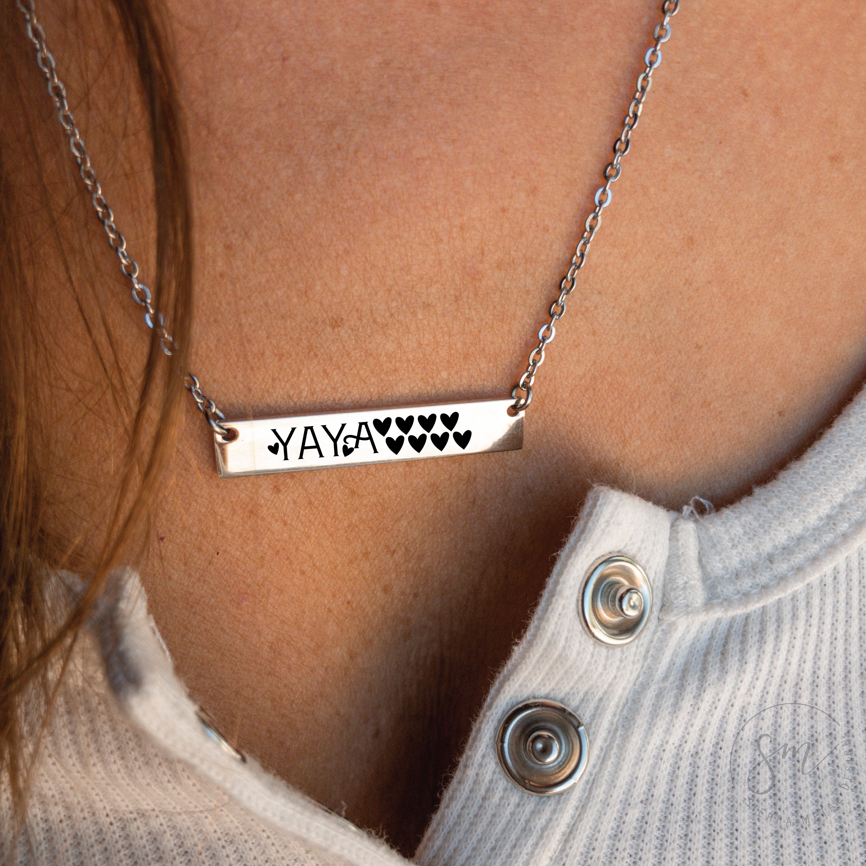 Grandma bar hotsell necklace