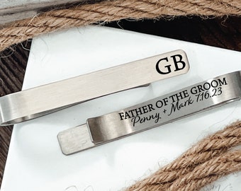 Personalized Father Of The Groom Gift Father of the Groom Tie Clip Father Of The Groom Wedding Tie Clip Gift For Father In Law Parent Gift