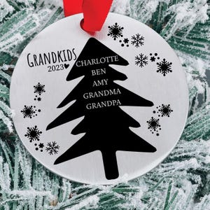 Grandkids Ornament | Personalized Grandkids Ornament | 2024 Grandkids Ornament | Christmas Ornament Grandkids 2024 Personalized