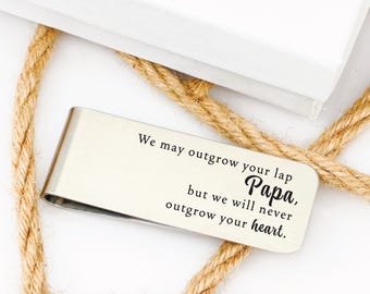 Papa Money Clip Gift Idea For Papa From Kids Father's Day Gift Papa Gift Birthday Christmas Gift for Papa