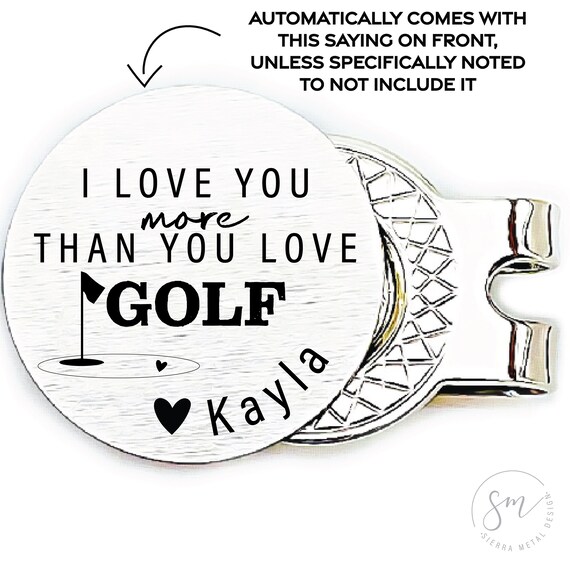 Valentines Gifts for Him Golf Gifts for Men Gift Idea for Him Mens  Valentines Gifts for Him I Love You More Than You Love Golf Ball Marker -   Sweden