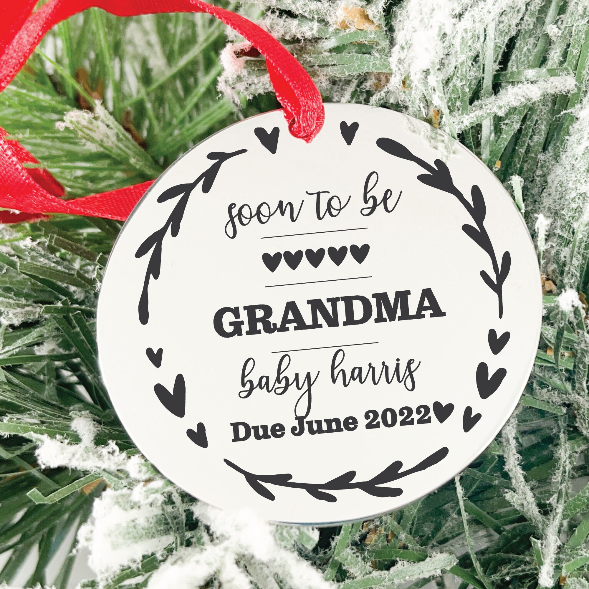 Soon to Be Grandma Ornament Personalized Pregnancy Etsy UK