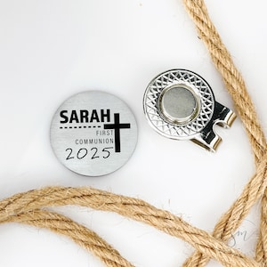 Gift for Boy&#39;s First Communion Golf Ball Marker First Communion Gift Boy Gift For His First Communion Mom Dad Godparent