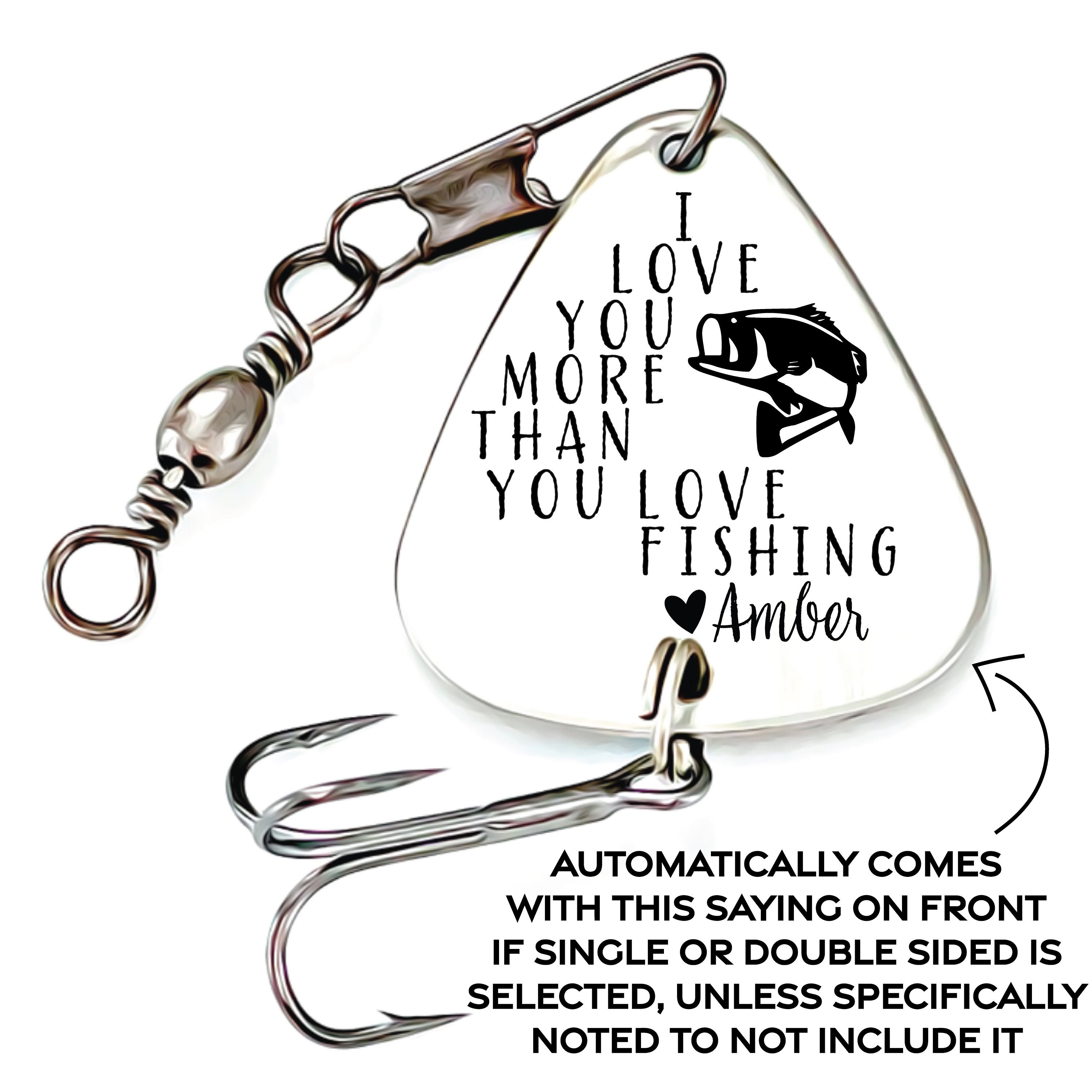 Personalized Fishing Lure Gift for Husband I Love You More Than You Love  Fishing Anniversary Gift for Him Gift Valentines Gift From Wife 