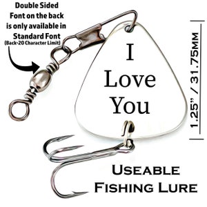 Fishing Gifts for Men You are the Greatest Catch of My Life Fishing Lure Husband Gift Greatest Catch Fishing Lure Valentines Gifts for Men image 4