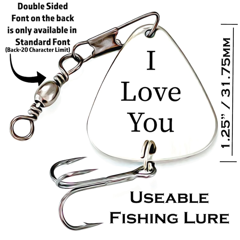 Fishing Gifts for Men You are the Greatest Catch of My Life Fishing Lure Husband Gift Greatest Catch Fishing Lure Valentines Gifts for Men image 4