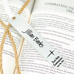 First Communion Bookmark Gift First Holy Communion Bookmark Personalized Bookmark Communion Present Communion Gift For Girl 1st Boy Gift image 2