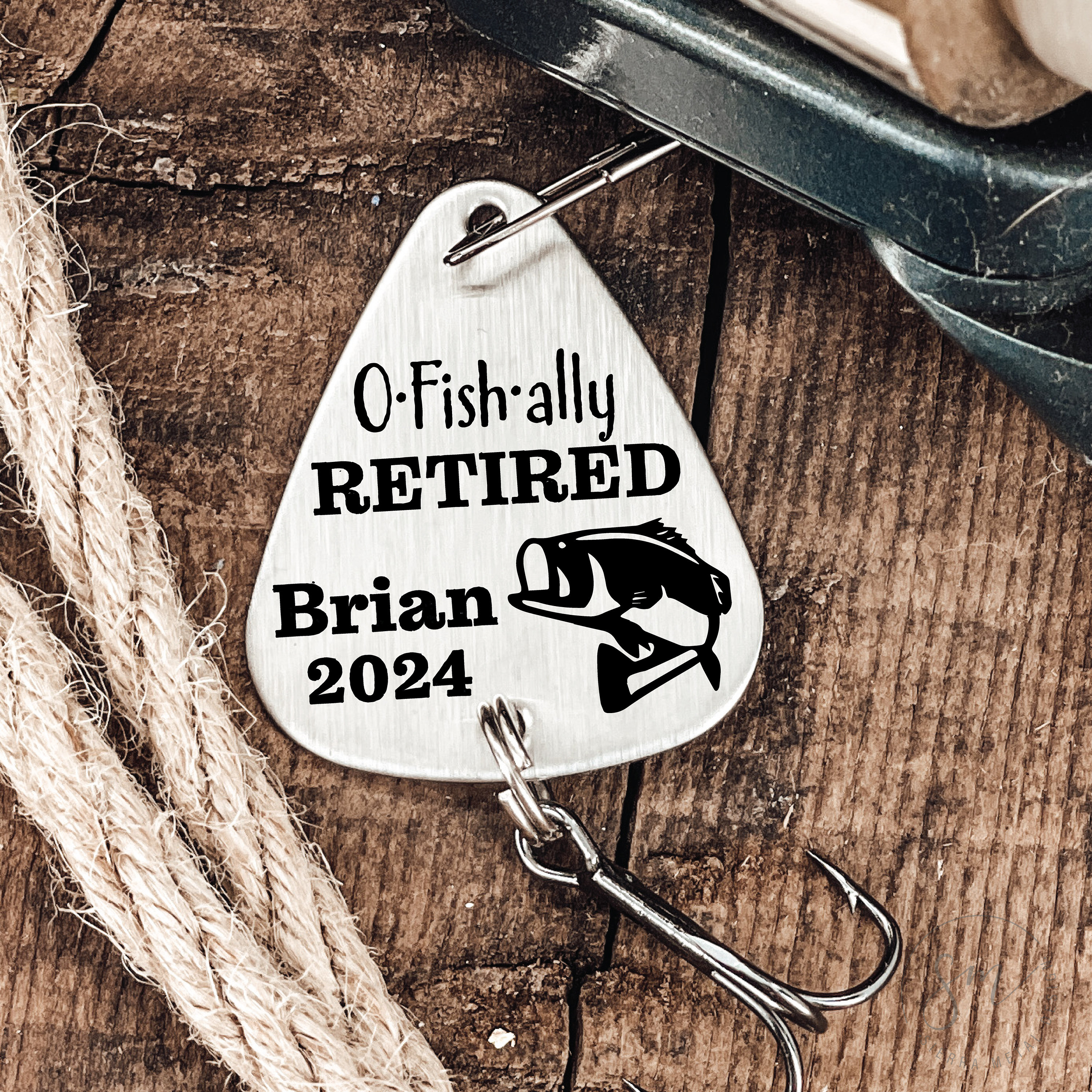 Retirement Gift Officially Retired Fishing Lure Personalized