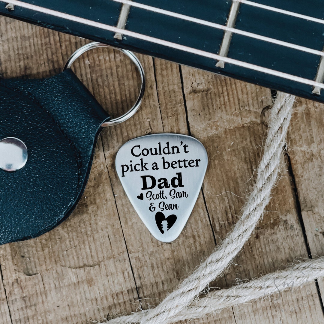 Couldnt Pick a Better Dad Father Day Guitar Pick Dad Guitar Pick Father ...