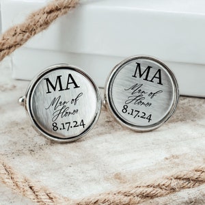 Man Of Honor Cufflinks- Personalized Man Honor Gift Wedding Present For Him Groomsman For Personalized Cufflinks For Him Brides man Cufflink