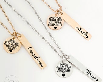 Personalized Abuela Necklace Gift For Abuela Necklace Gift Idea Personalized Grandma Name Abuela Gift Necklace For Her From Grandkids