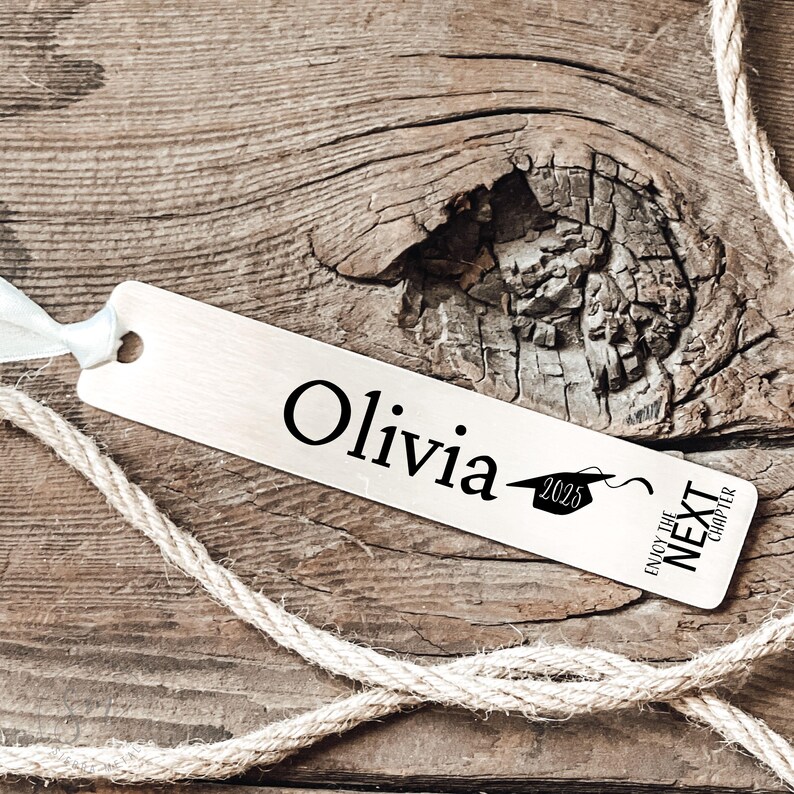 2025 Graduation Gift Graduation Bookmark Personalized Class Of 2025 Bookmark Gift Girl Graduation Gift Enjoy the Next Chapter Gift Idea image 5