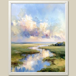 Charleston Wetlands Art Print: Lowcountry Landscape, South Carolina Coastal Decor