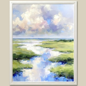 Charleston Marsh Art Print: South Carolina Coastal Landscape Painting
