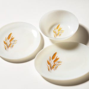 Fire-King Wheat ボウル 5個セット ミルクガラス Fire King Wheat Bowl - Etsy