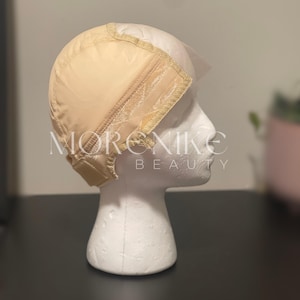 Gorro de sujeción para peluca, gorro de terciopelo antideslizante con silicona y encaje frontal.