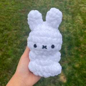 Handmade Crochet Miffy Bunny: Plush Amigurumi Toy