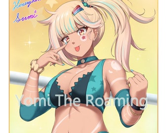 Star Wrestler Debut Print Set - Honeydew Sumi 11 x 17