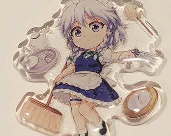 Touhou Acrylic Keychain: Sakuya Izayoi