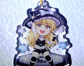 Touhou Gensokyo Pro-Wres Edition Acrylic Keychain: Marisa Kirisame