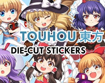Touhou Chibis, Large Die-cut Stickers 4"