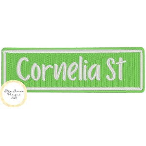 Cornelia St. Embroidery Design (Digital Download)