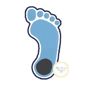 Motif de broderie pied talon goudronné