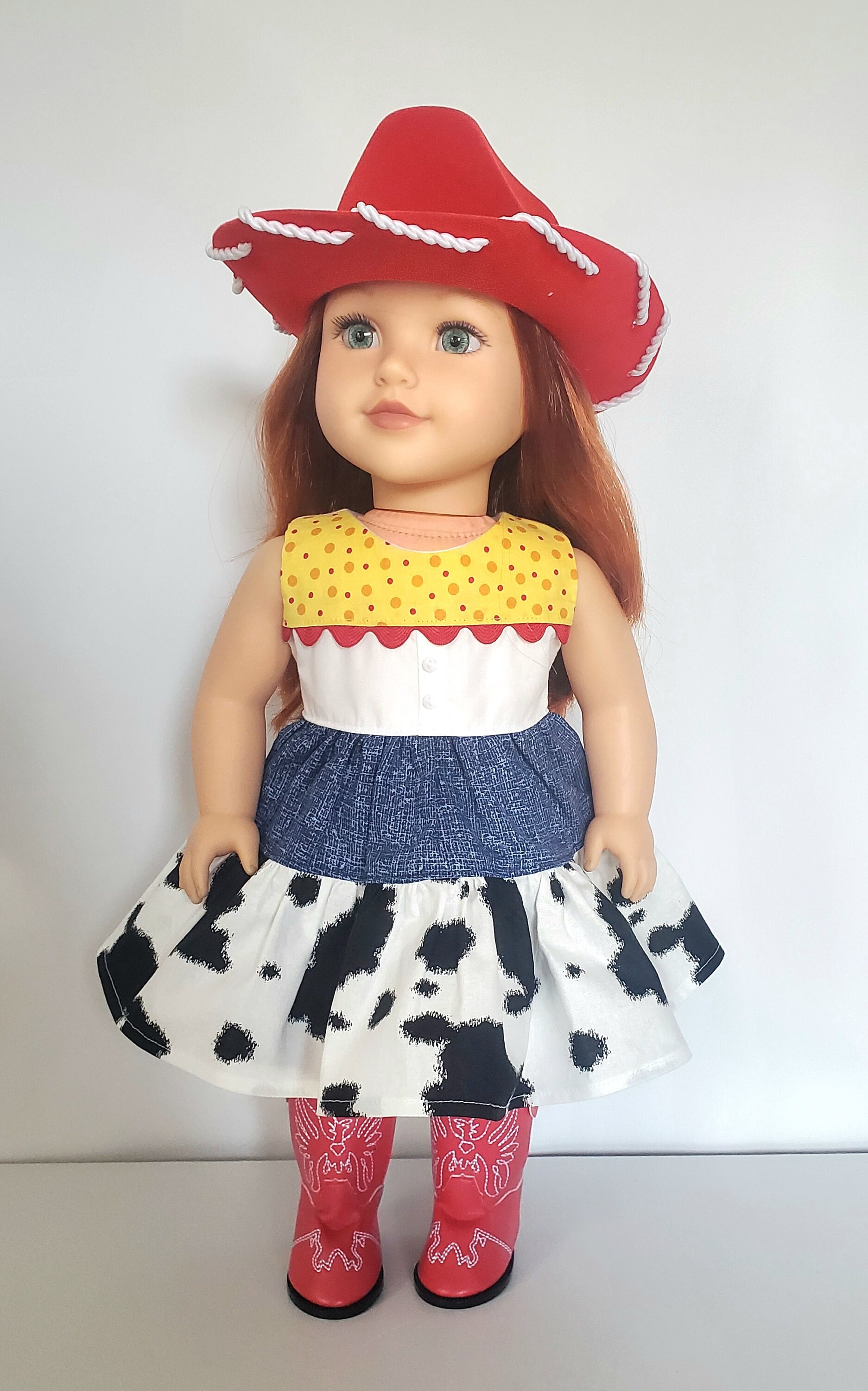 18 INCH DOLL JESSIE Dress Toy Story Inspired Outfit