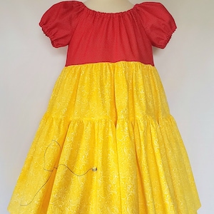 MassielCM Winnie The Pooh Smash Cake Dress For Baby Girl – First Birthday Outfit