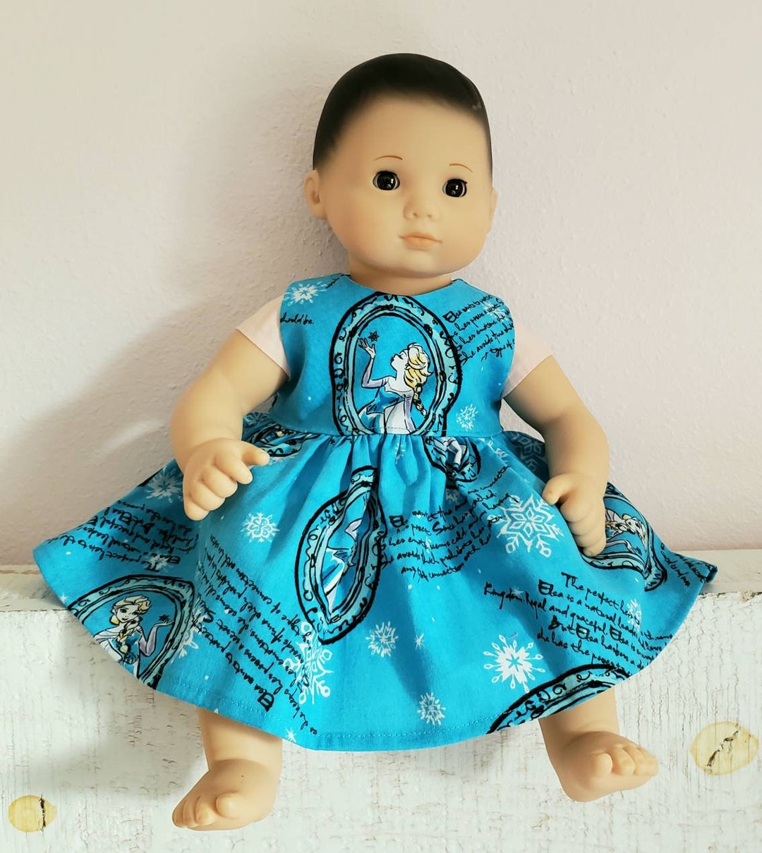 15 INCH DOLL Clothes Frozen ELSA Dress Fits Bitty Baby Etsy